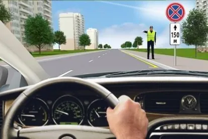 Ілюстрація до питання 41 розділу «Регулювання руху: світлофор і регулювальник»