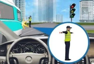 Ілюстрація до питання 5 розділу «Регулювання руху: світлофор і регулювальник»