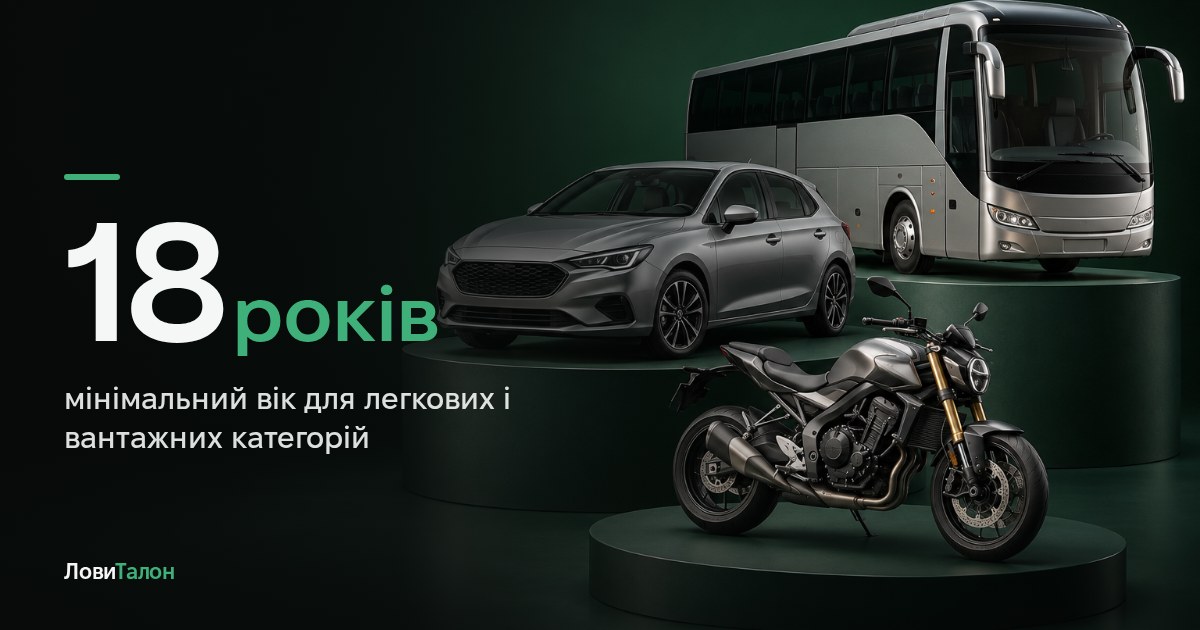 З якого віку можна отримати права в Україні